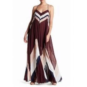 NWT BCBGMAXAZRIA Edita Pleated Maxi Gown Dress